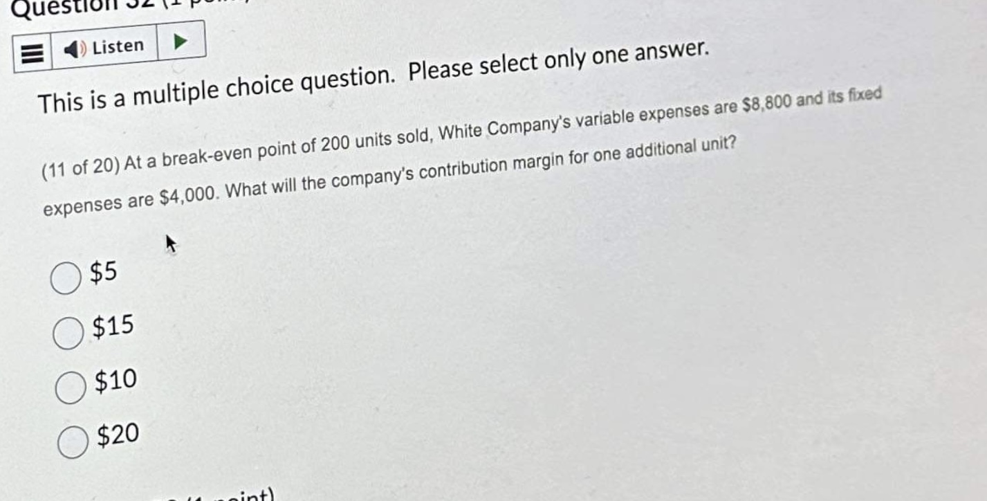 provided the following data for maintenance costs: Using the high-low method, what