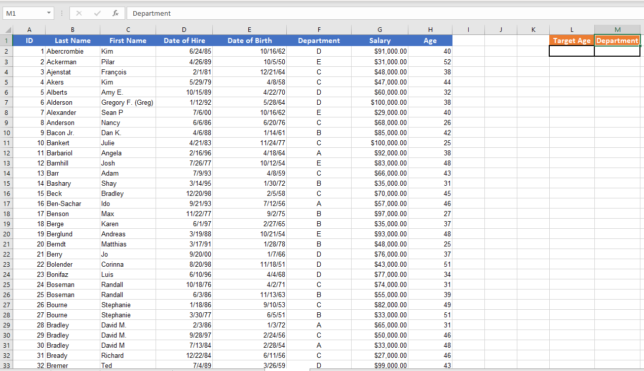 cell boxes, their is a drop down with diferent numbers. A person