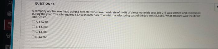 stated corectly? Predetermined overhead rate - estimated overhead cost / estimated activity