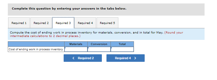 stages prior to completion. Information on work in the first department, Cooking,