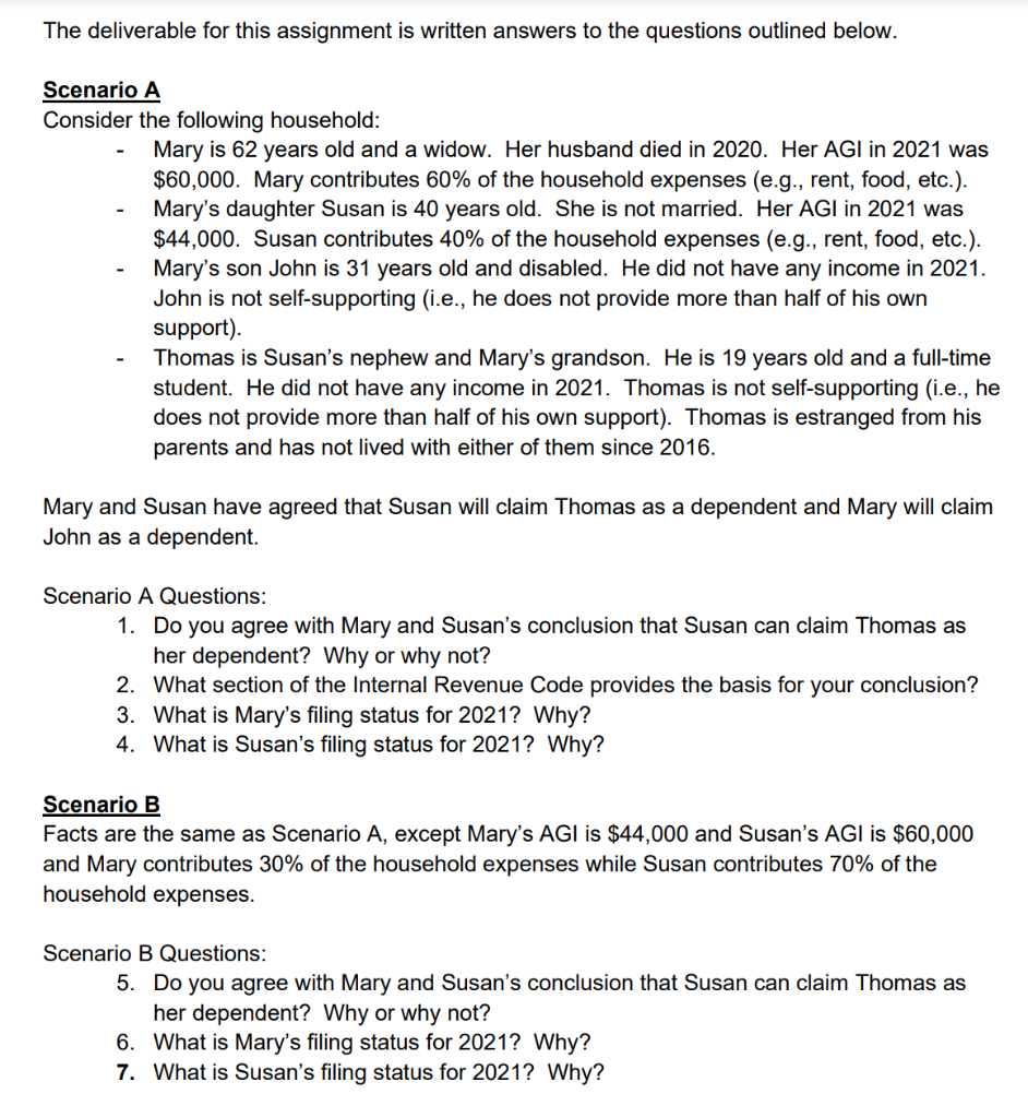 ANSWER QUESTIONS 5-7 ONLY!!!! The deliverable for this assignment is written answers