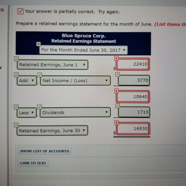 Blue Spruce Corp. was started with an initial investment in the company