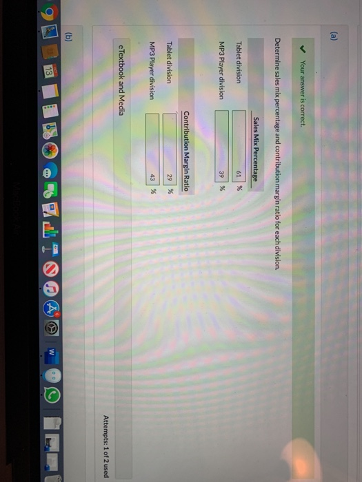 Show Attempt History Current Attempt in Progress Personal Electronix sells computer tablets