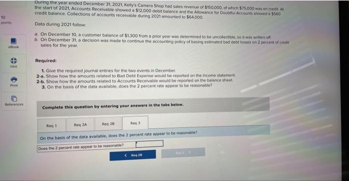 for Doubtful Accounts showed a $560 credit balance. Collections of accounts receivable