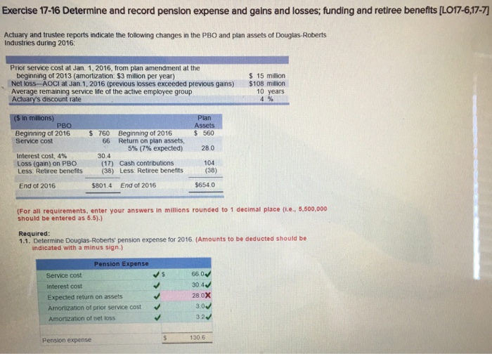  Don't get what I am doing wrong Exercise 17-16 Determine and