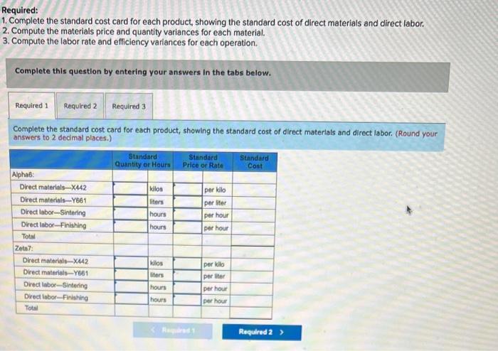 LO9-5] Mickley Corpocation produces two products, Alpha6s and Zeta7s, which pass through