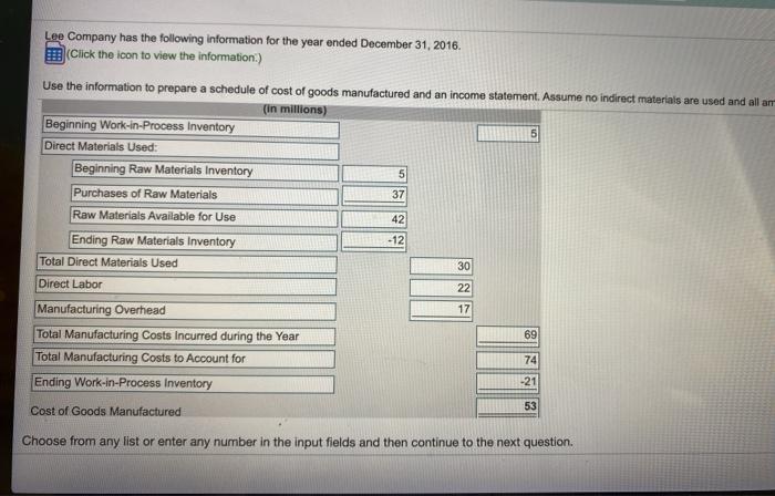 Raw Materials Work-in-Process 5 21 Der Finished Goods 9 15 $ 237
