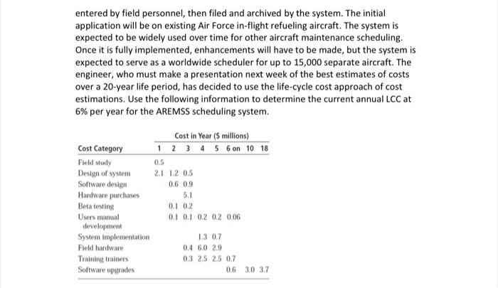 Edition) A manufacturing software engineer at a major aerospace corporation has been