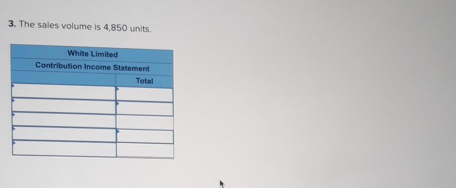 $ 16,500 Required: Prepare a new contribution format income statement under each
