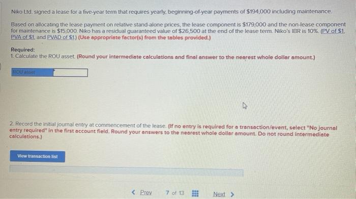  AsAp Niko Ltd. signed a lease for a five-year term that