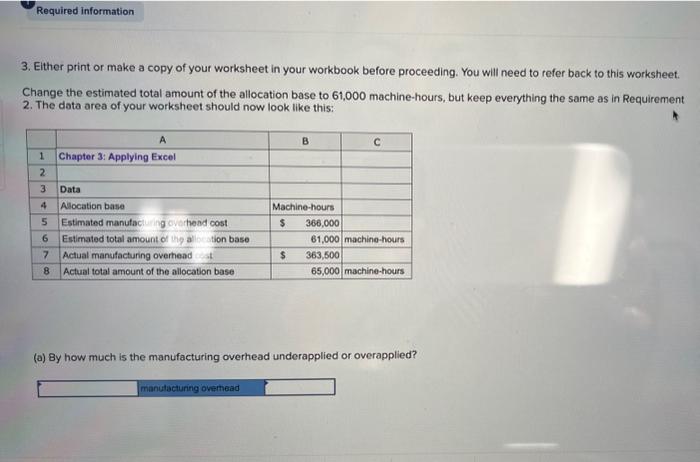 appears earlier in the chapter. 2. Change all of the numbers in