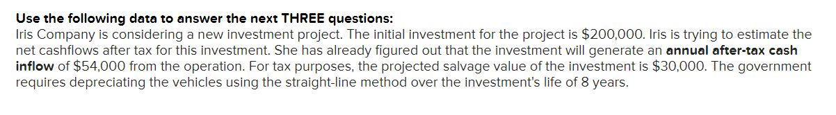  Use the following data to answer the next THREE questions: Iris