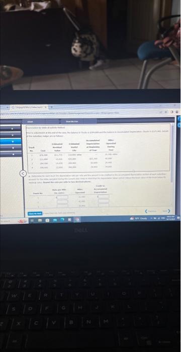 the year, the balance in Trucks is $394,800 and the balance in