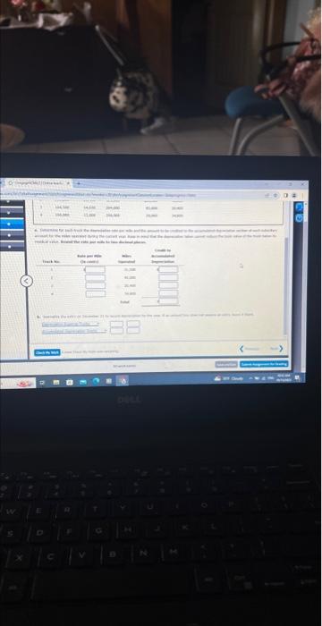 Accumulated Depreciation-Trucks is $125,960. Details of the subsidiary ledger are as follows: