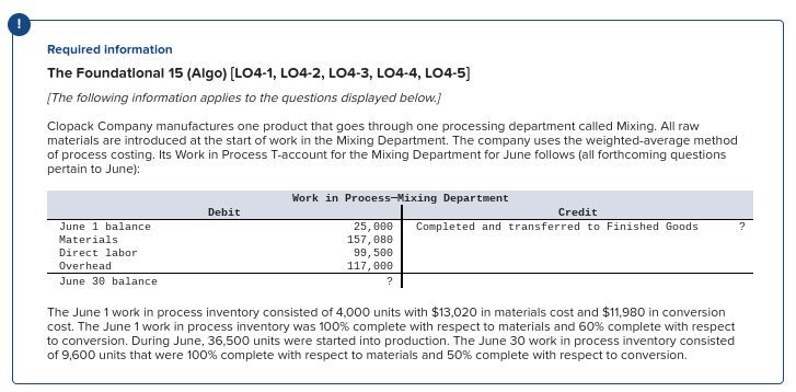  IF POSSIBLE PLEASE SHOW WORK . THANK YOU Required Information The