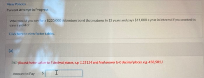  View Policies Current Attempt in Progress What would you pay for
