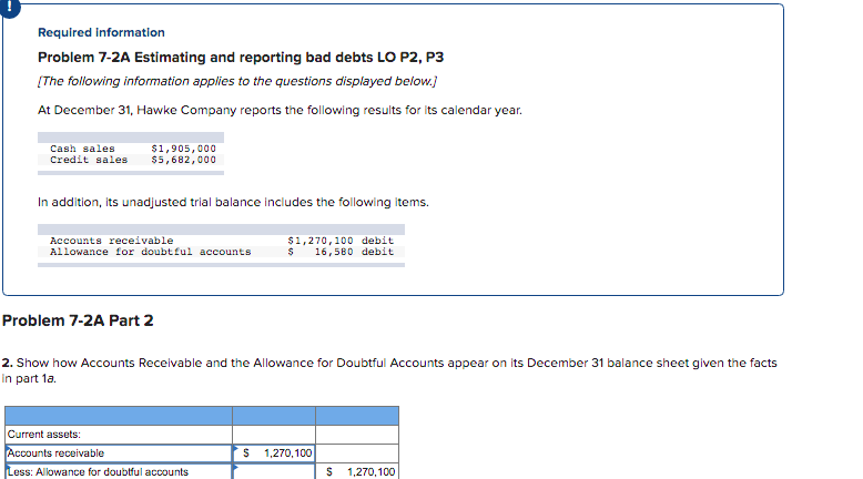 P3 [The following information applies to the questions displayed below.) At December