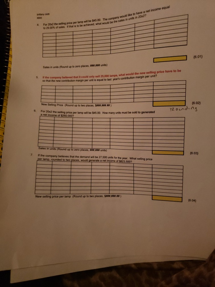 question asks PART 2 Cost Volume Relationships - Profit Planning an analysis