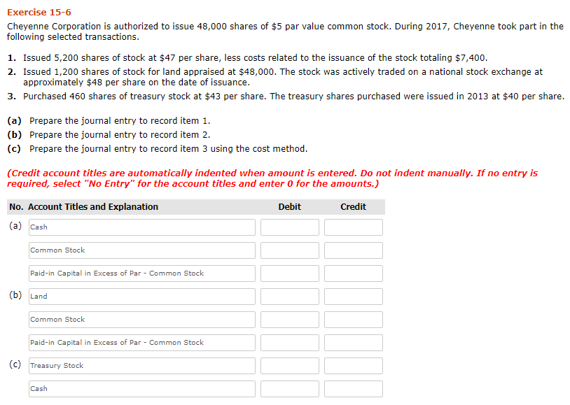 I need help with this problem, please provide accurate solution. Exercise 15-6