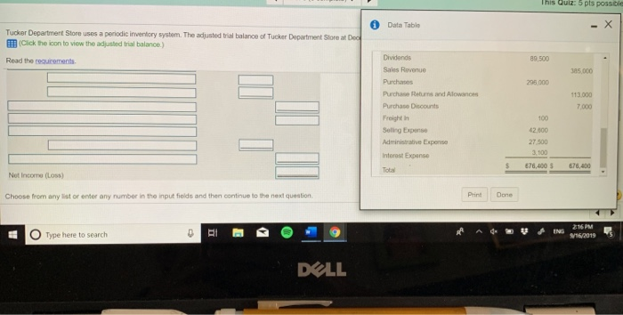dusted a balance b alance of Tucker Deatment Store Road the recirements