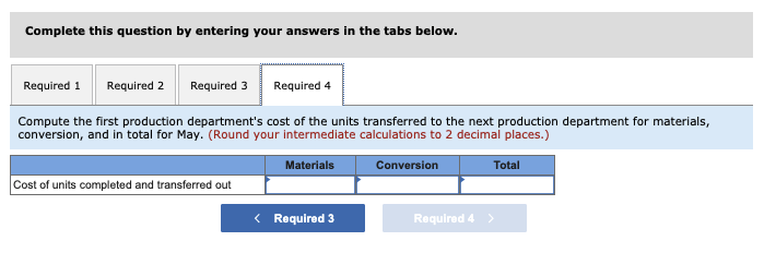 series of steps carried out in production departments. All of the material