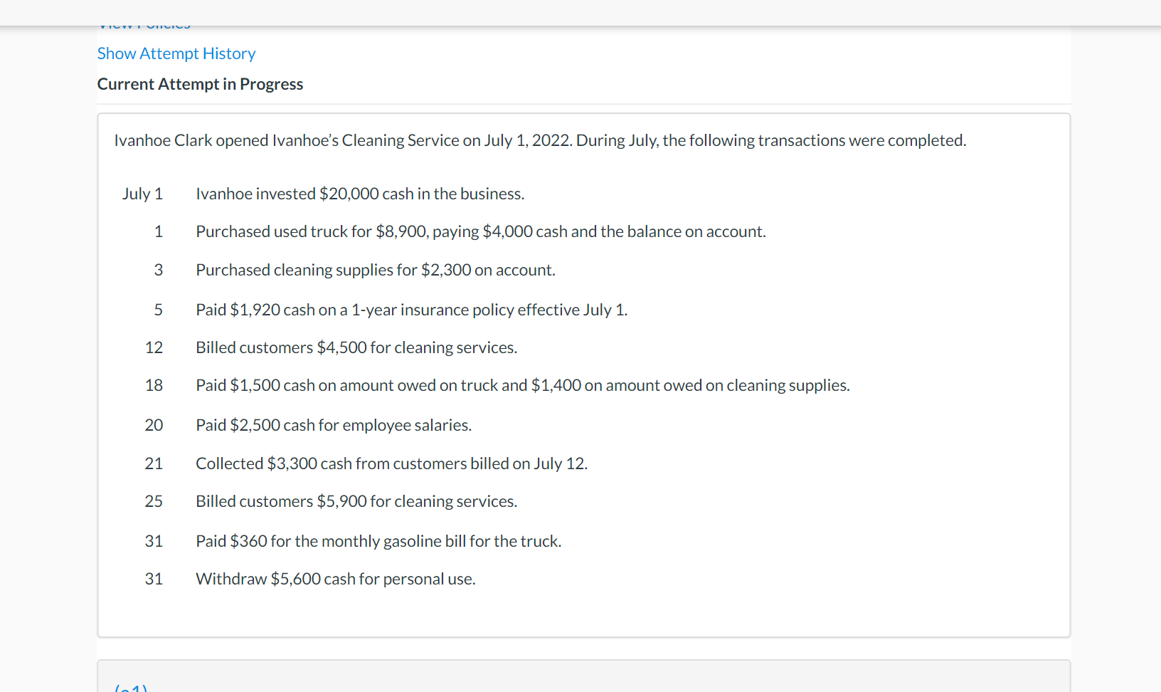 Show Attempt History Current Attempt in Progress Ivanhoe Clark opened Ivanhoe's