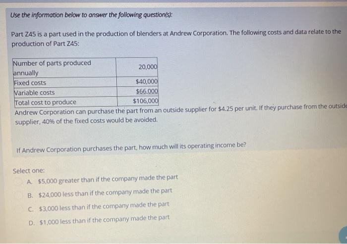 is the focus on Select one: A. minimizing manufacturing costs. B. minimizing