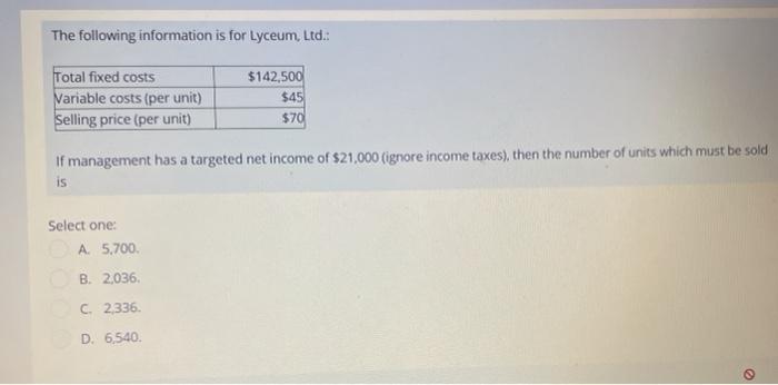 part used in the production of blenders at Andrew Corporation. The following