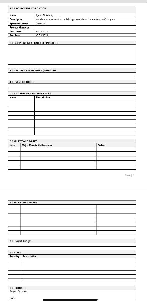 by the best project charter and stakeholders registry the question is :