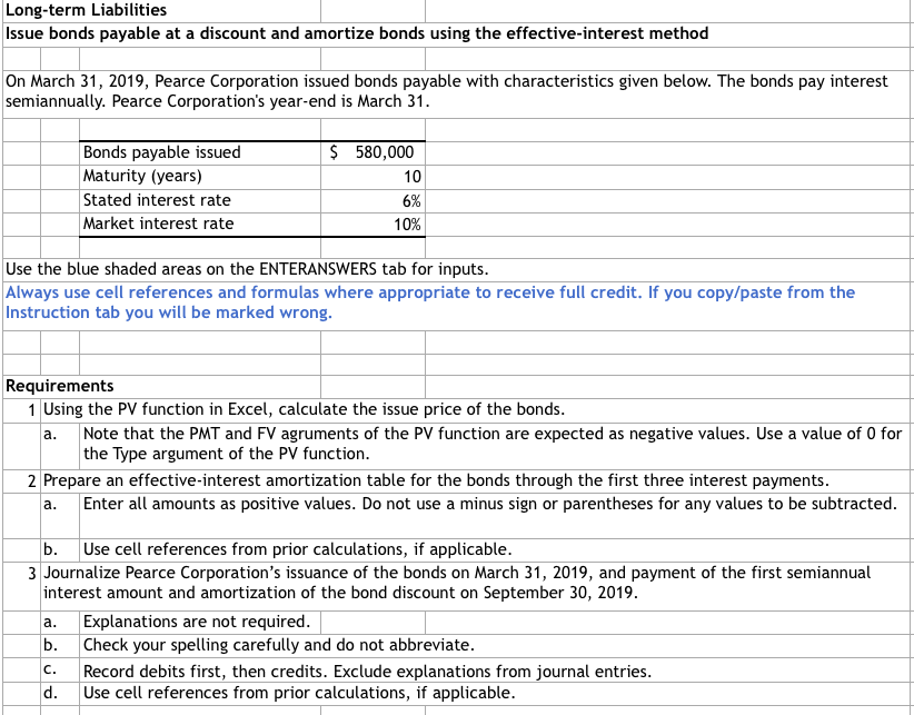 Long-term Liabilities Issue bonds payable at a discount and amortize bonds