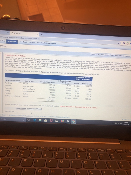  ORION Downloalable efexthook CALCULATOR Problem 4-1Aa-e (Video) Combat Fire, Inc. manufactures