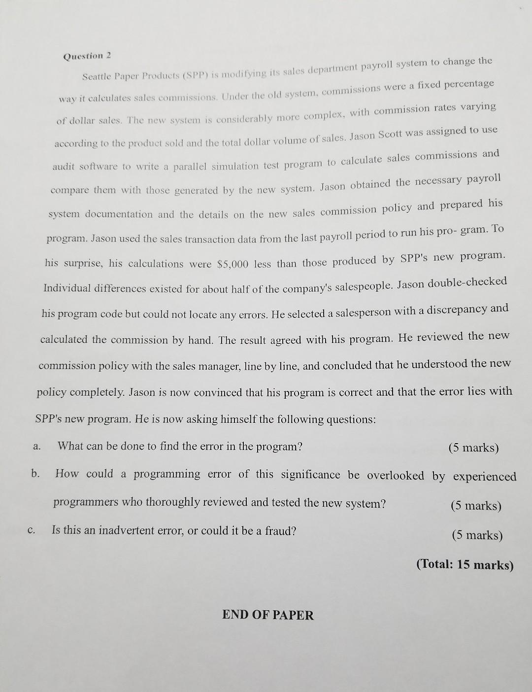 this is the accounting information system audit software to write a