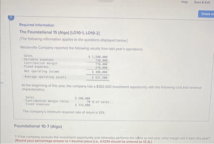  please this is just one question with differeng parts. Required information