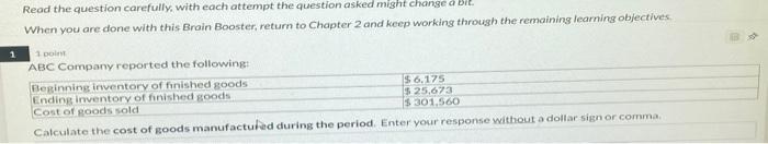  1 Read the question carefully, with each attempt the question asked