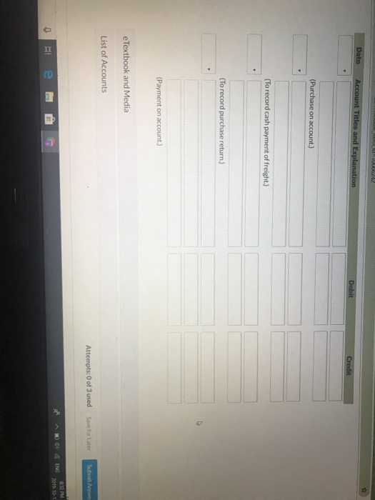 entries to record these transactions on Oriole Company's books. Oriole Company uses