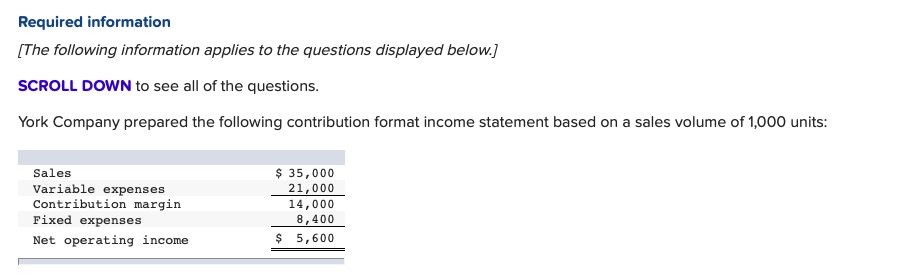  1. What is the contribution margin? 2. What is the contribution