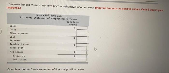 Interest expense will remain constant; the tax rate and the dividend payout