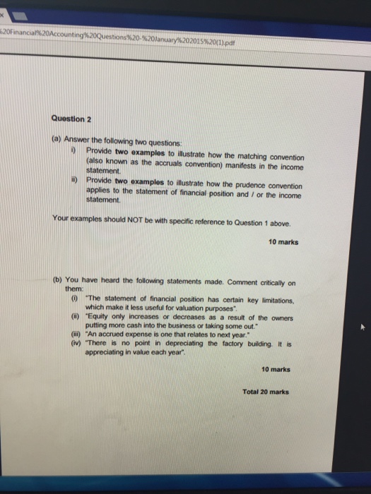  (a) Answer the following two questions: i) Provide two examples to