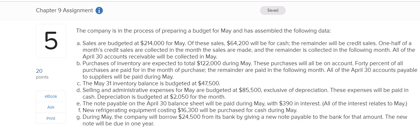 Balance Sheet (LO2] Minden Company is a wholesale distributor of premium European