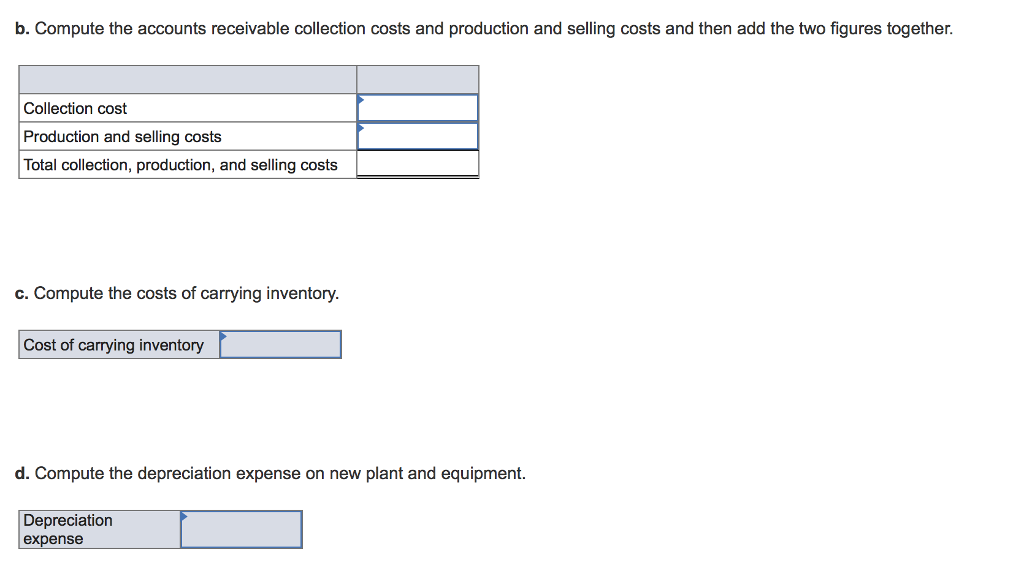 sales by $500,000. The company will require investments in accounts receivable, inventory,