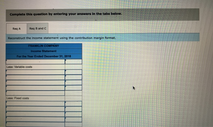 magnitude of operating leverage LO 11-3, 11-4 The following income statement was