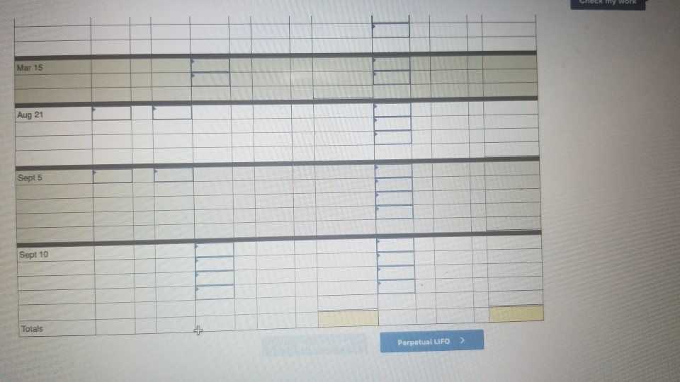 the following calendar-year purchases and sales transactions Units Sold at Ral Units