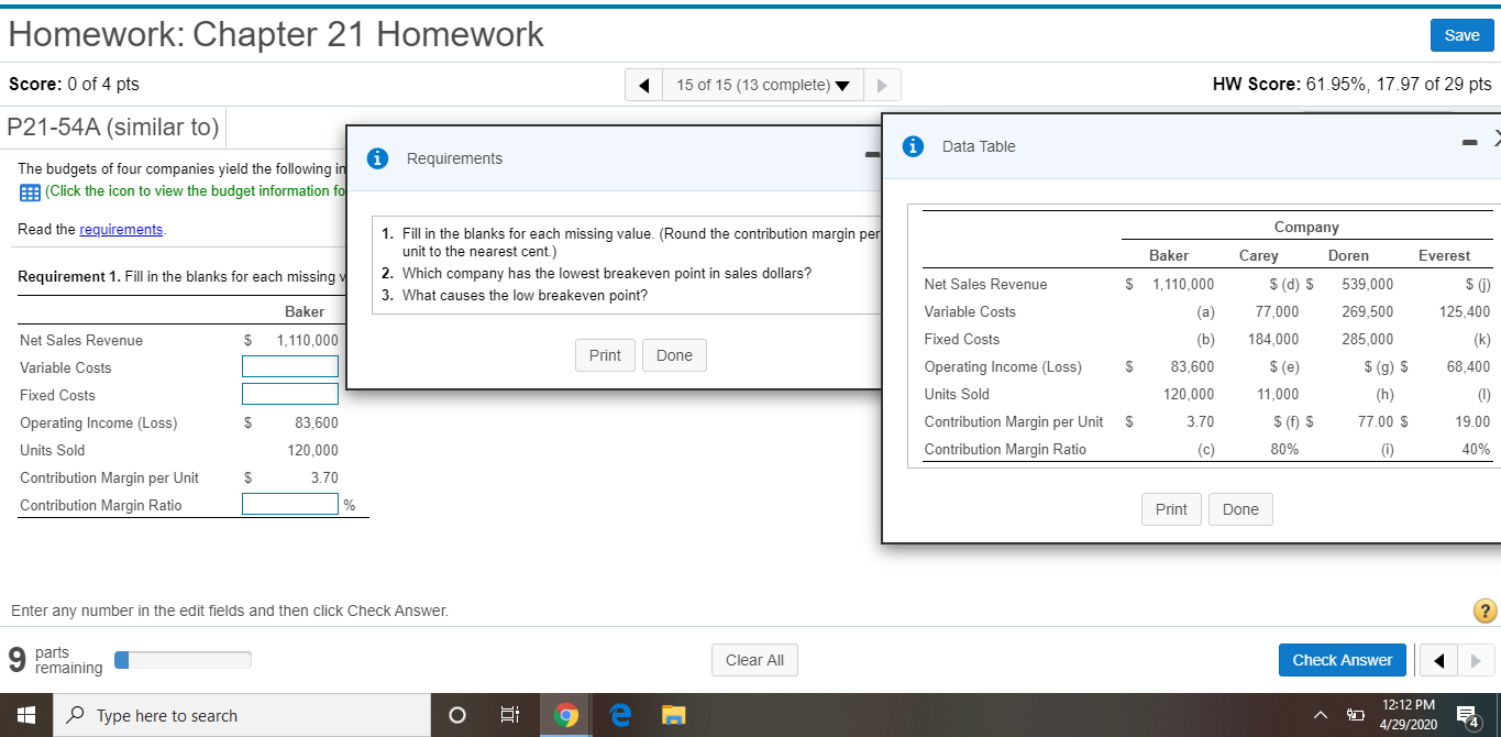 need help with all parts please. Homework: Chapter 21 Homework Save Score: