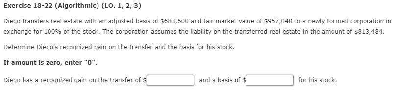 The tax year 2020 Exercise 18-22 (Algorithmic) (LO. 1, 2, 3) Diego