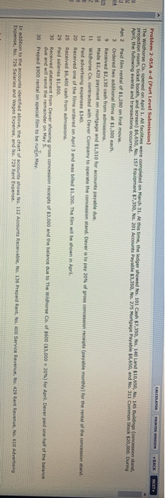  CALCULANG BACK NEXT 04 Problem 2-OSA-d (Part Level Submission) The Wildhorse