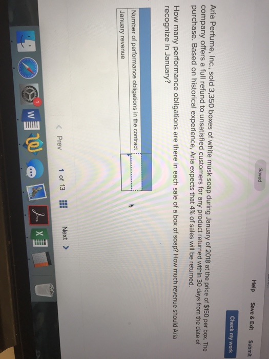  Help Save & Exit Submit Check my work Inc., sold 3,350