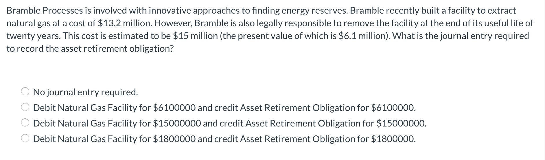  Bramble Processes is involved with innovative approaches to finding energy reserves.