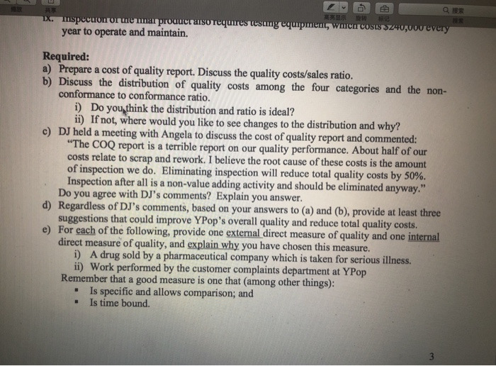 boxes. DJ, the general manager, recently attended a conference on quality and