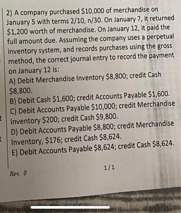 the answer is D can anyone please why inventory is 176 and