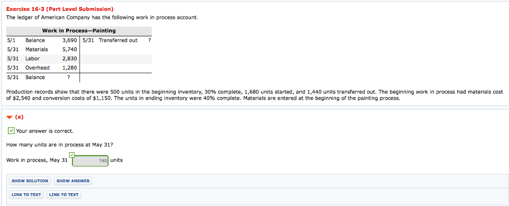 Please solve this problem: Exercise 16-3 (Part Level Submission) The ledger of